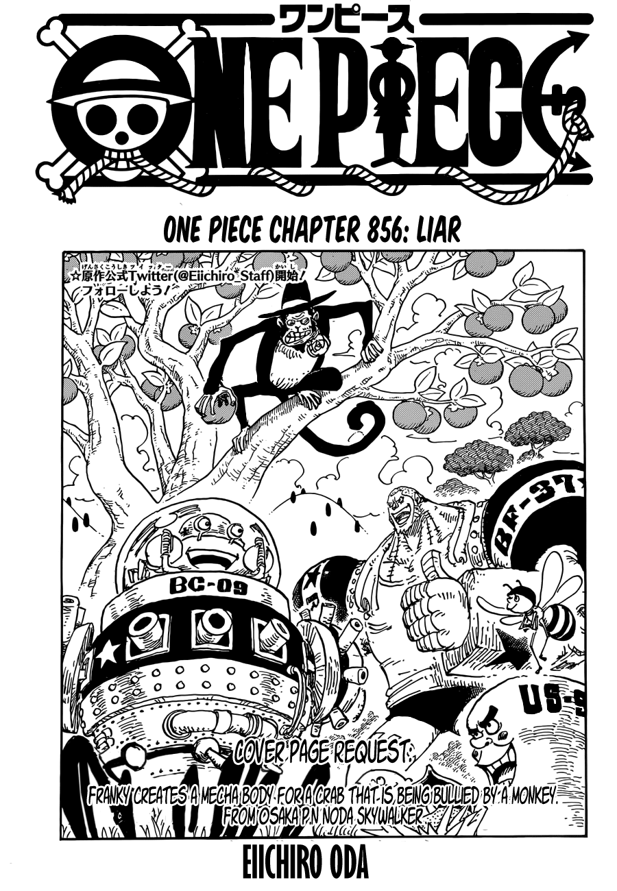 One Piece, Chapter 856 image 01